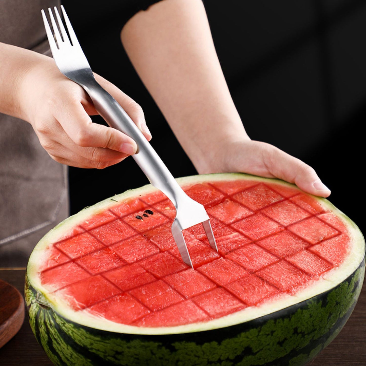 Watermelon Fork Slicer Stainless Steel