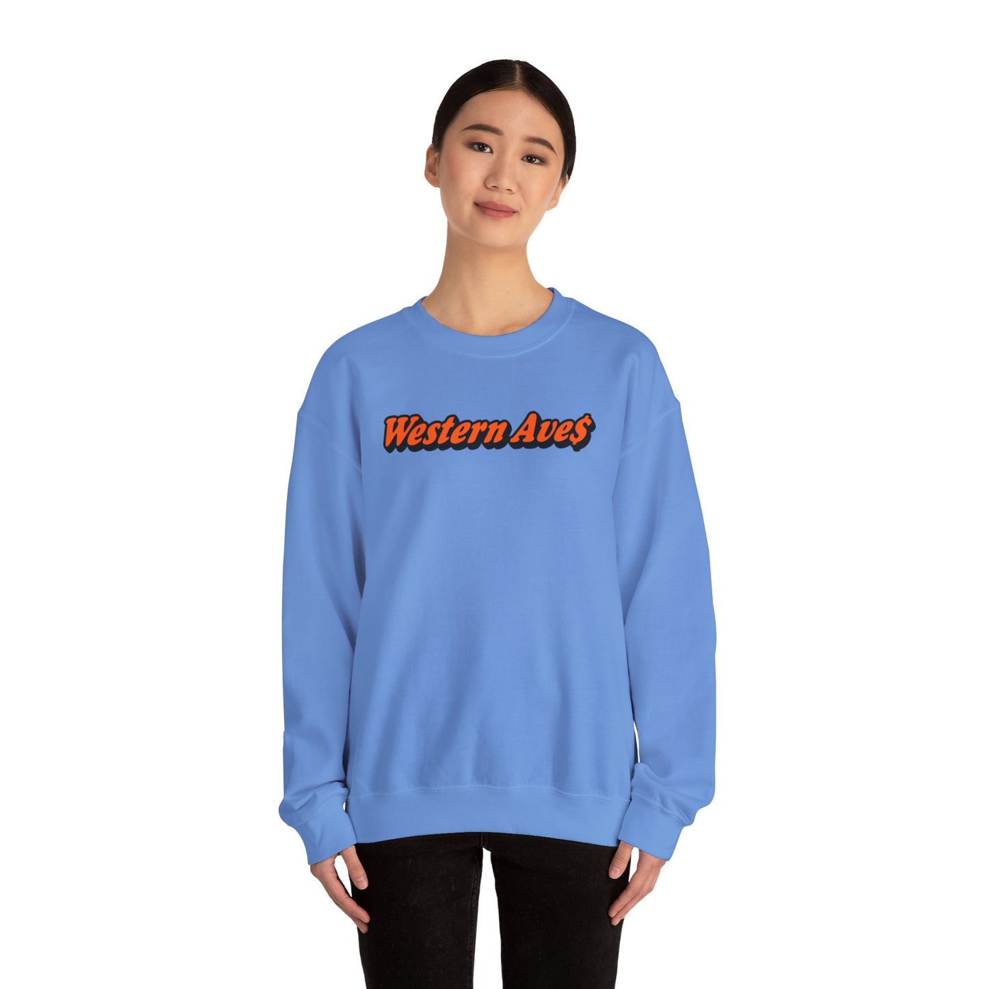 Wetsern Ave$ - Newport         Unisex Heavy Blend™ Crewneck Sweatshirt