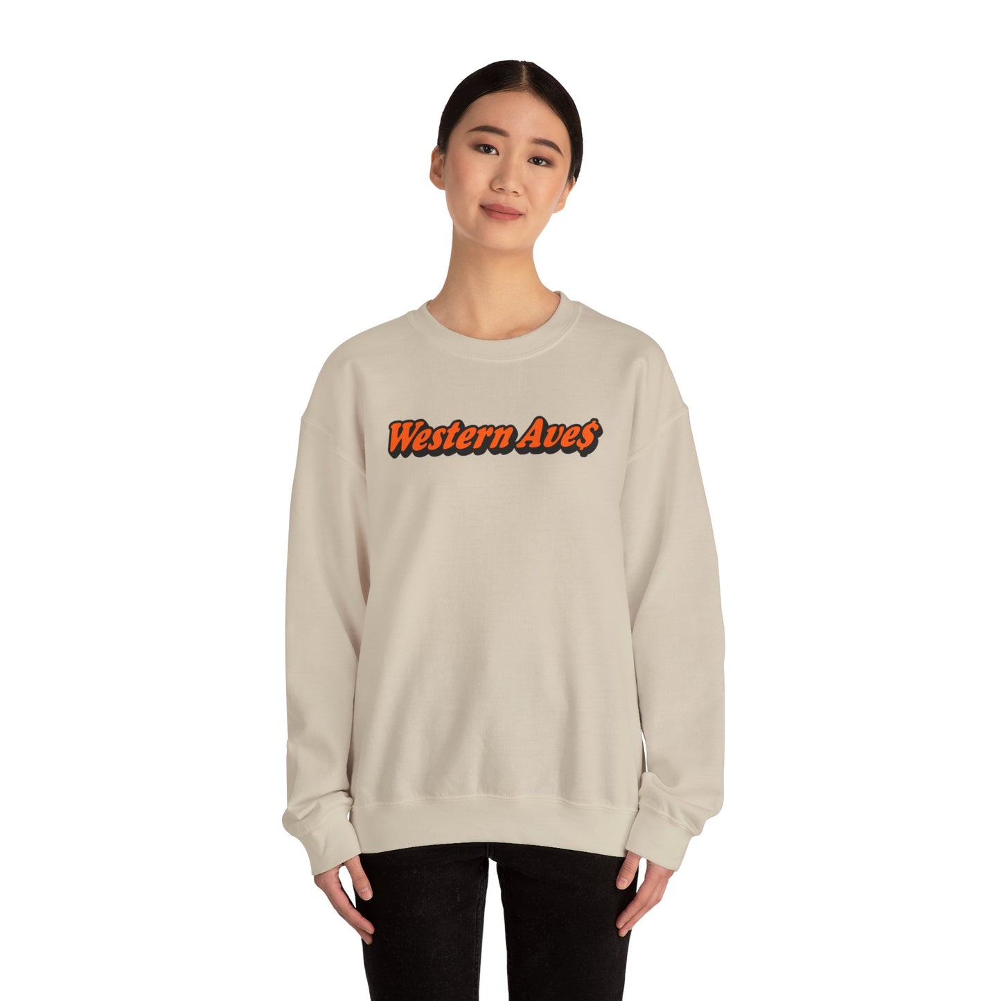 Wetsern Ave$ - Newport         Unisex Heavy Blend™ Crewneck Sweatshirt