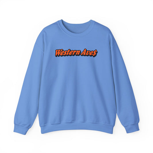 Wetsern Ave$ - Newport         Unisex Heavy Blend™ Crewneck Sweatshirt