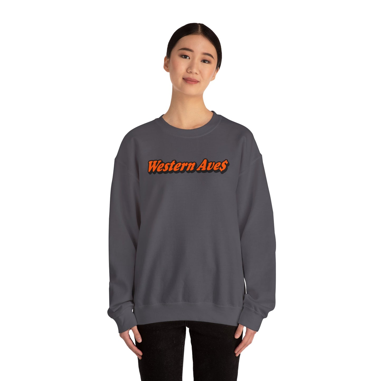 Wetsern Ave$ - Newport         Unisex Heavy Blend™ Crewneck Sweatshirt