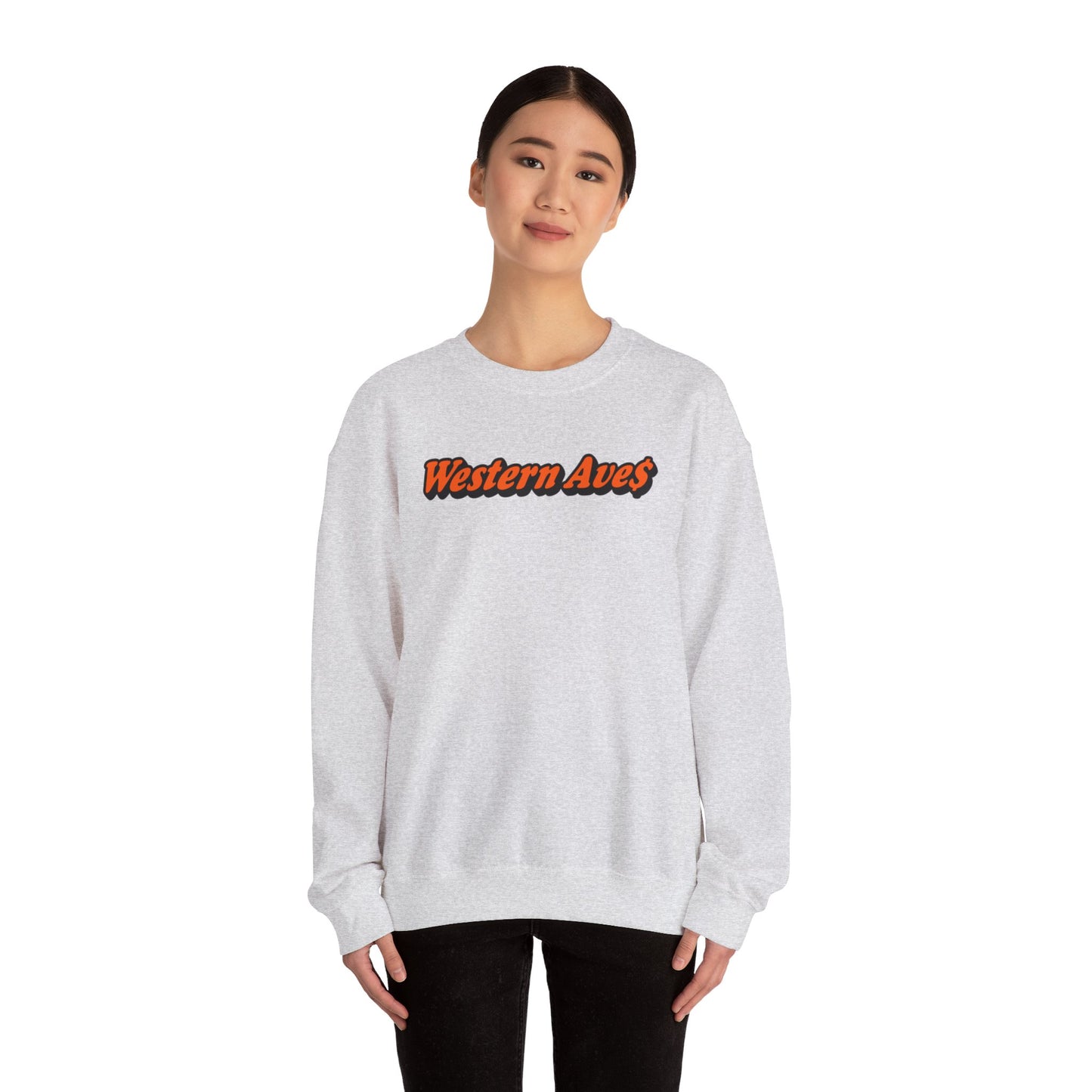 Wetsern Ave$ - Newport         Unisex Heavy Blend™ Crewneck Sweatshirt