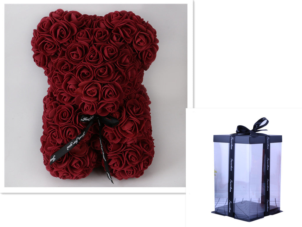 Valentine's Day 10" Rose Bear Gift