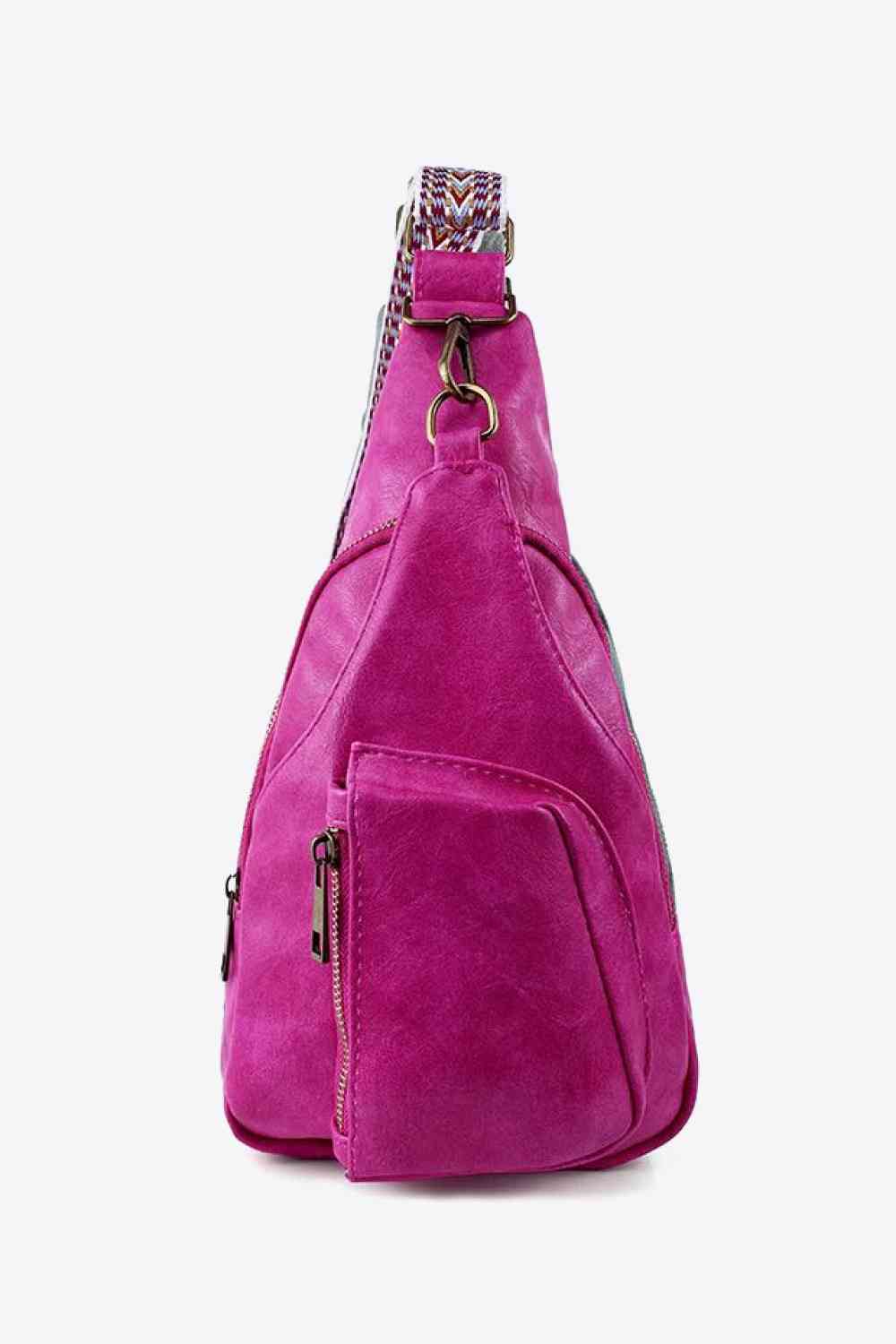 Western Ave PU Leather Sling Bag