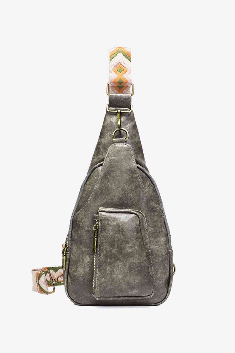 Western Ave PU Leather Sling Bag