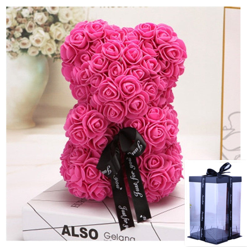 Valentine's Day 10" Rose Bear Gift