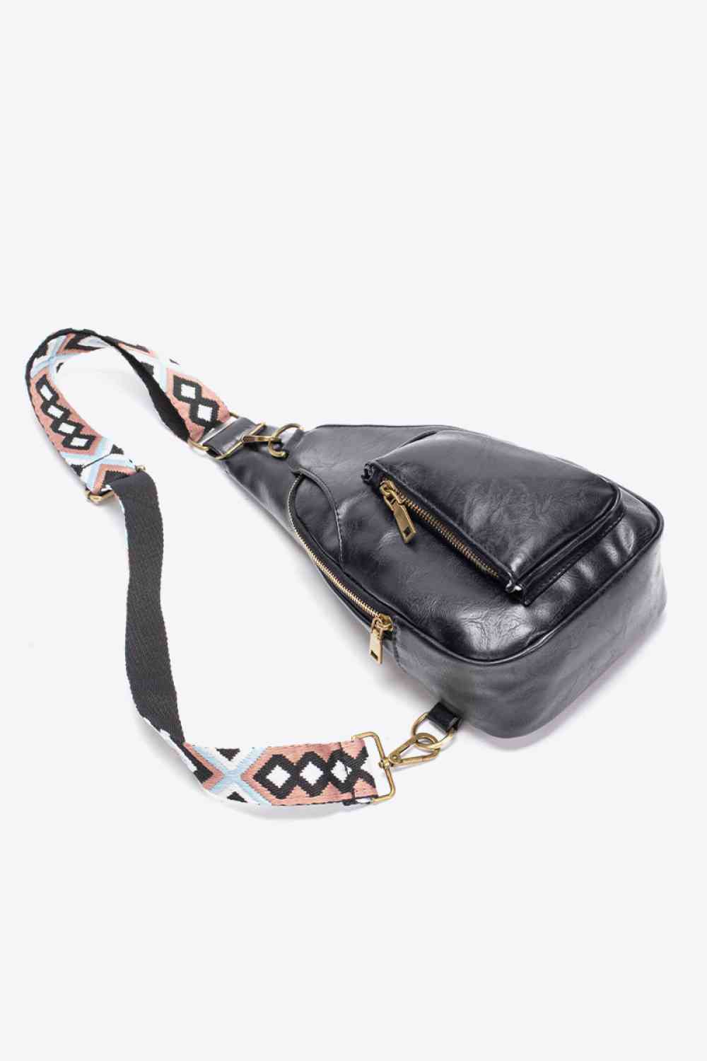 Western Ave PU Leather Sling Bag