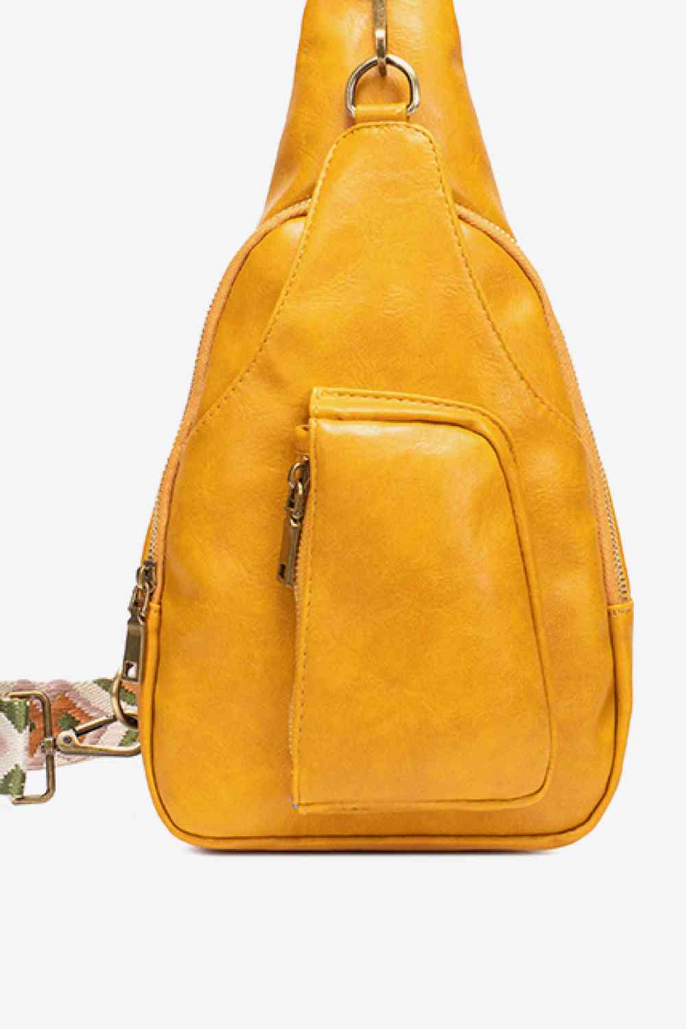 Western Ave PU Leather Sling Bag