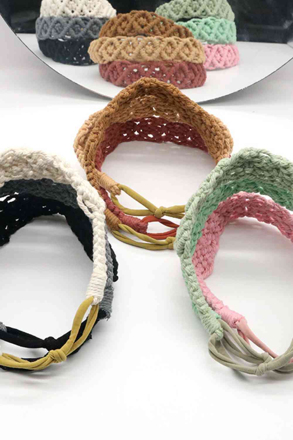 Assorted 2-Pack Macrame Flexible Headband