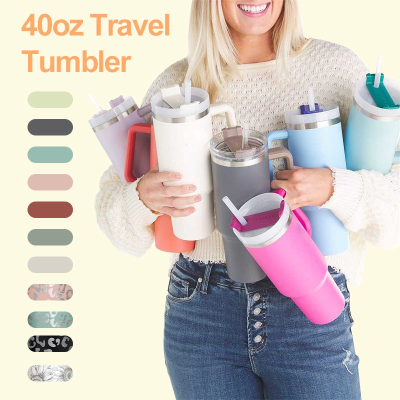 Sleek 40oz Insulation Stainless Steel Travel Tumbler