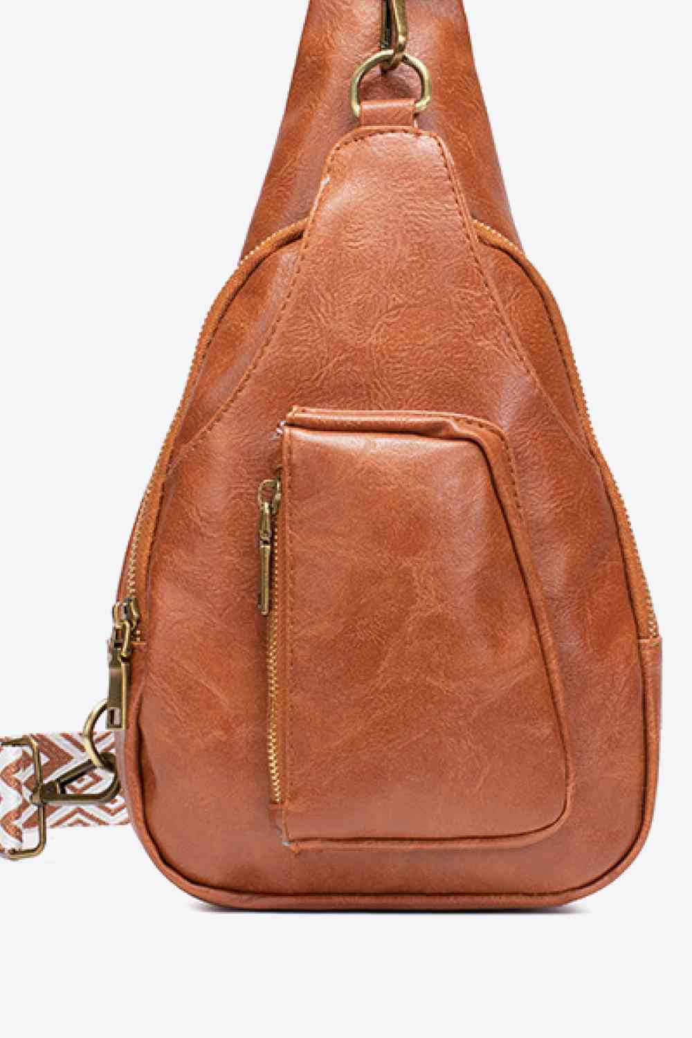 Western Ave PU Leather Sling Bag