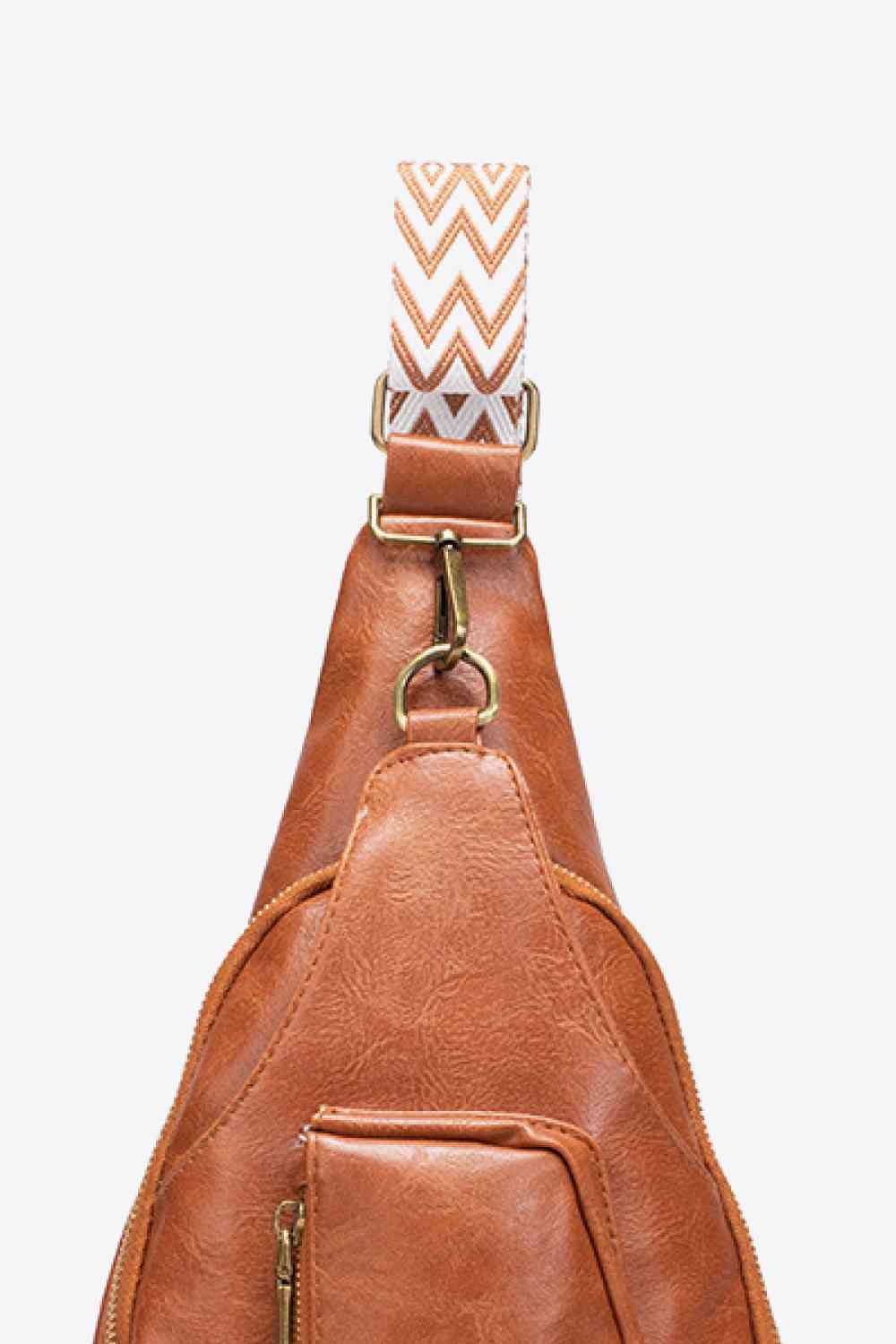 Western Ave PU Leather Sling Bag