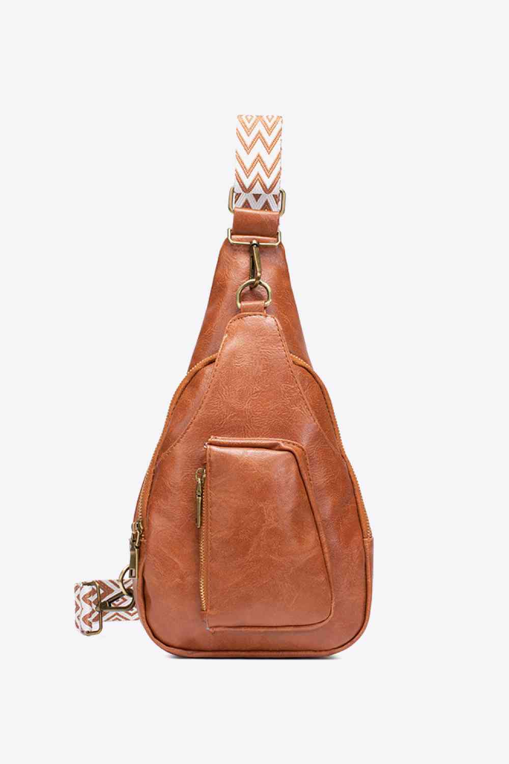 Western Ave PU Leather Sling Bag