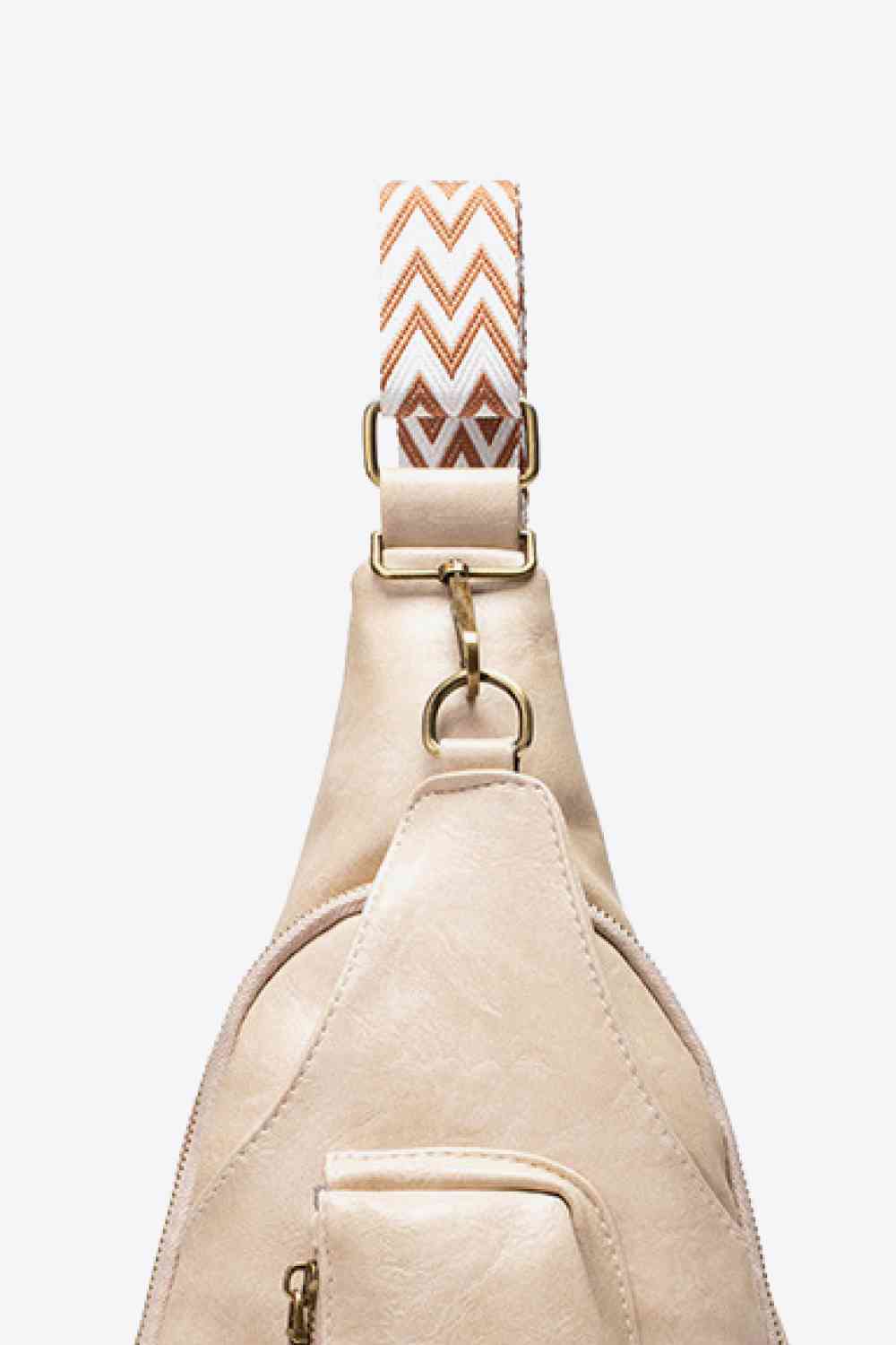 Western Ave PU Leather Sling Bag