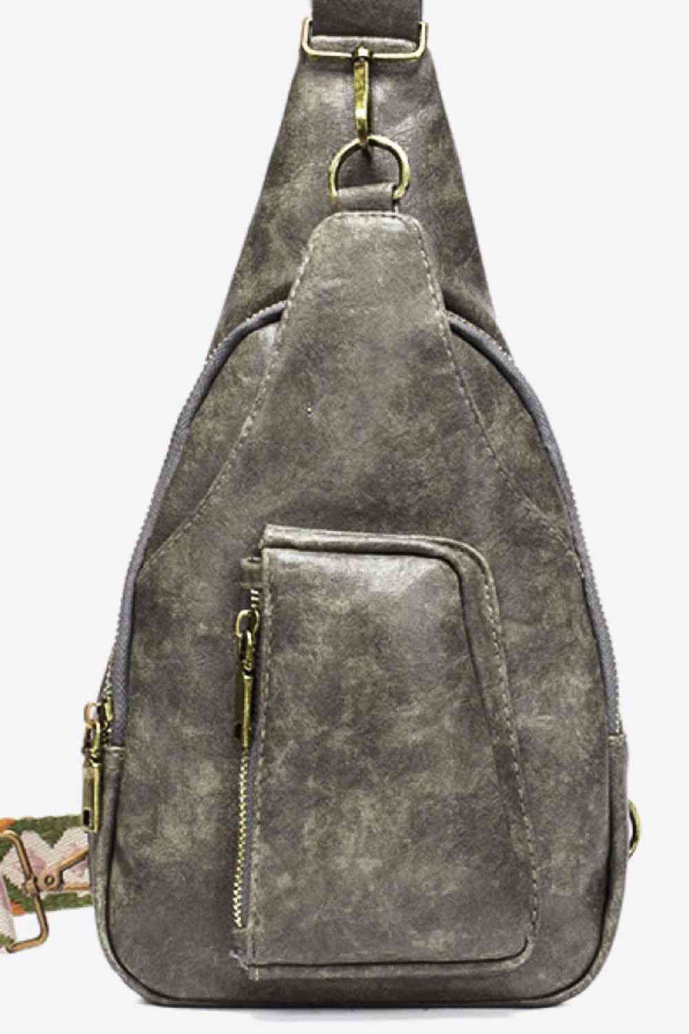 Western Ave PU Leather Sling Bag