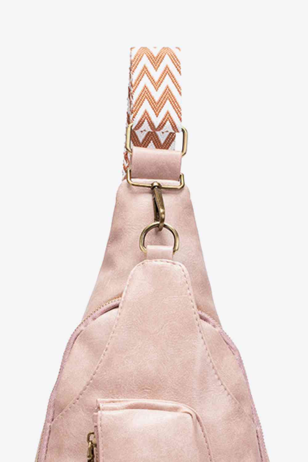 Western Ave PU Leather Sling Bag