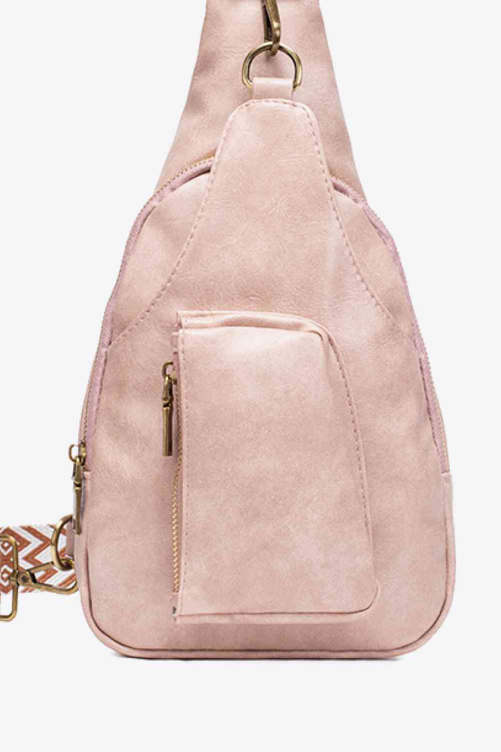 Western Ave PU Leather Sling Bag