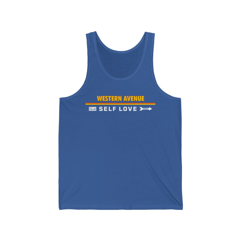 Western Avenue X Self Love Unisex Jersey Tank